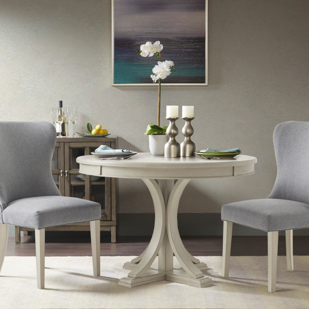 Madison Park Signature Helena Winged Dining Side Chair, Cream, Dining Table