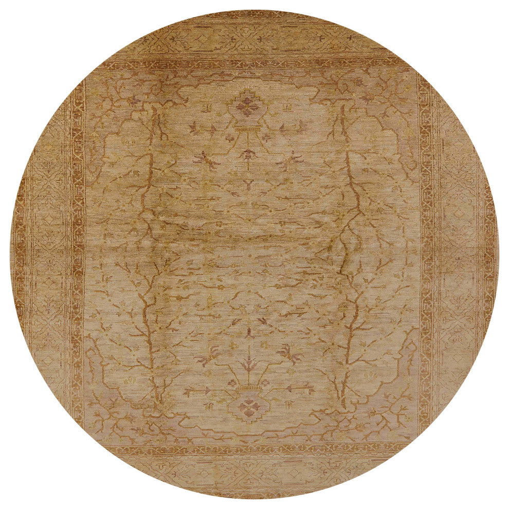 Ahgly Company Indoor Round Mid-Century Modern Area Rugs, 4' Round