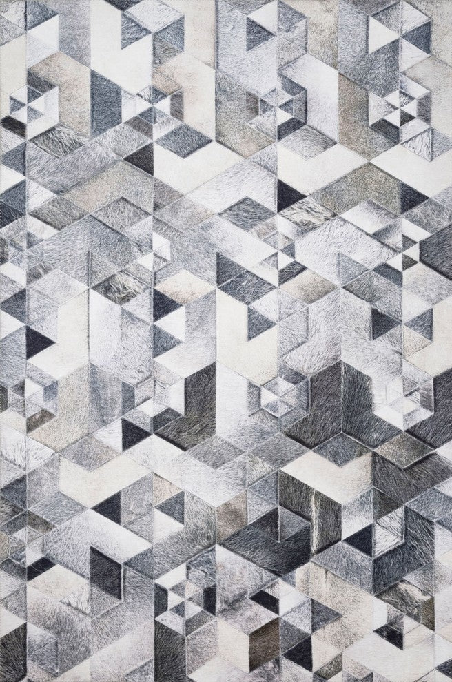 Printed Maddox Area Rug by Loloi II, Gray and Ivory, Gray/Ivory, 5'x7'6"