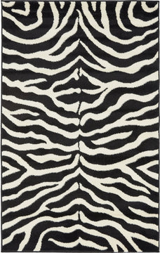 Rug Unique Loom Wildlife Black Rectangular 3' 3 x 5' 3