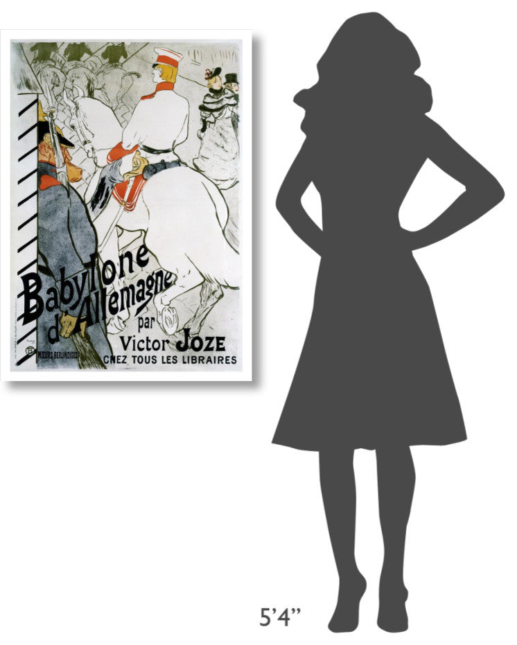 "Babylone d"™Allemagne" Digital Paper Print by Henri Toulouse-Lautrec, 27"x38"