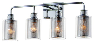 Maxim 11534CL Filigree 4 Light 26"W Bathroom Vanity Light - Polished Chrome