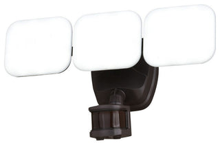 Theta 3 Light LED Outdoor Motion Sensor Flood Light Bronze