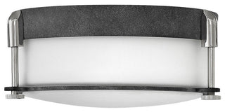Hinkley Colbin Small Flush Mount, Aged Zinc