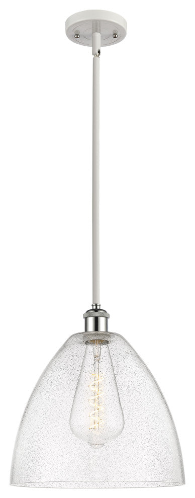 Innovations 516-1S-WPC-GBD-124 1-Light Mini Pendant, White, Polished Chrome