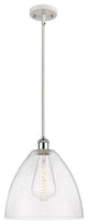 Innovations 516-1S-WPC-GBD-124 1-Light Mini Pendant, White, Polished Chrome
