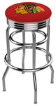 Holland L7C3C Chicago Blackhawks 25" 2-Ring Counter Stool - Chrome