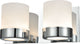 Elk Lighting Mulholland 2 Light Vanity, Chrome