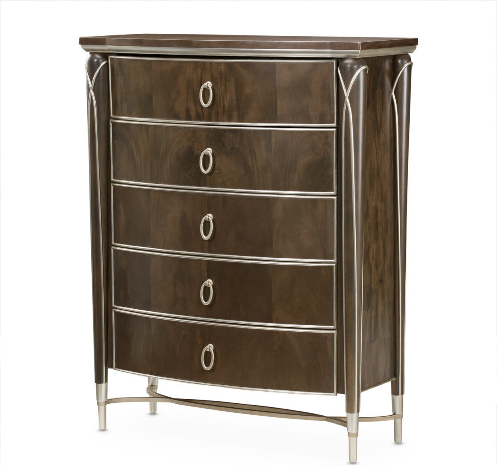 AICO Furniture Villa Cherie 6 Piece King Bedroom Set