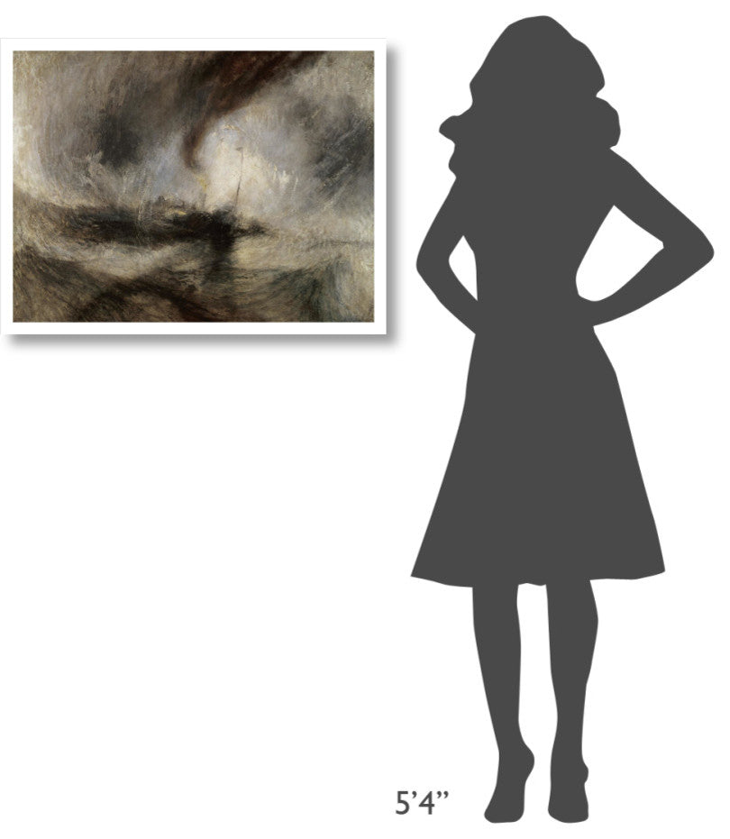 "Snow Storm at Sea" Digital Paper Print by Joseph M.W. Turner, 32"x25"