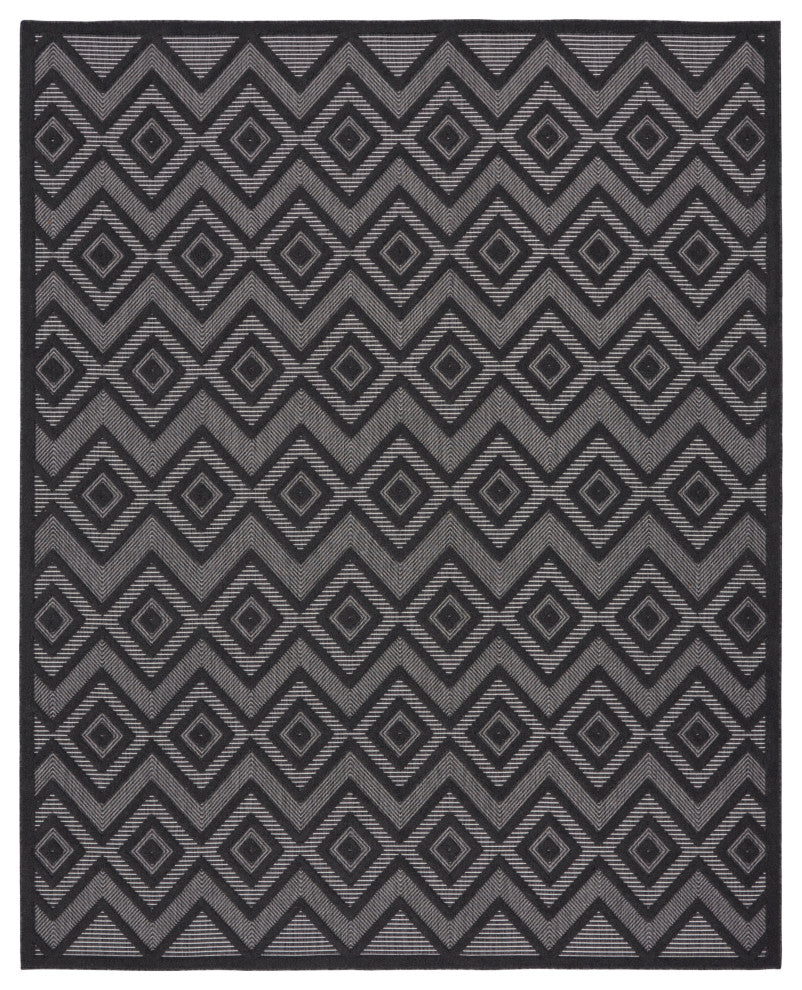 Nourison Versatile 7' x 10' Charcoal/Black Modern Area Rug