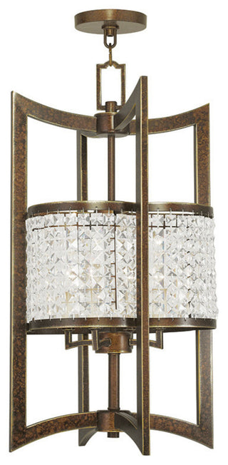Grammercy Lantern, Hand-Painted Palatial Bronze