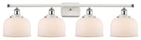 Innovations 916-4W-WPC-G71 4-Light Bath Vanity Light, White, Polished Chrome