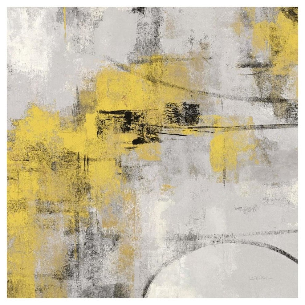 "Stone Gardens II Yellow" Digital Paper Print by Silvia Vassileva, 20"x20"