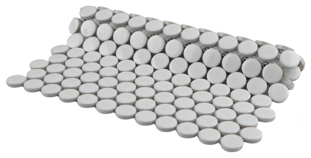 Metro Penny Porcelain Mosaic Floor and Wall Tile, Sample