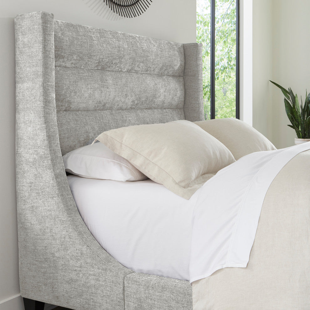 Parker Living Sleep Jacob Luxe Bed, Luxe Light Grey, King
