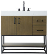 Elegant Lighting VF29236 Caroline 36" - Chestnut Brown