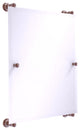 Carolina Frameless Rail Mounted Mirror, Antique Copper
