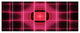 Pink Thermal Infrared Visor, Abstract Canvas Art Print, 83"x32", 7 Panels