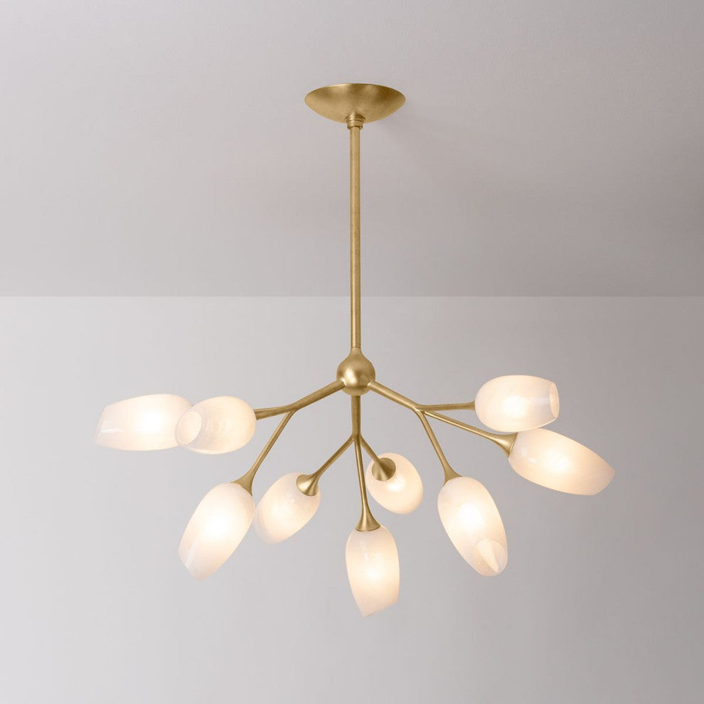 Aldean Chandelier, Vintage Gold Leaf