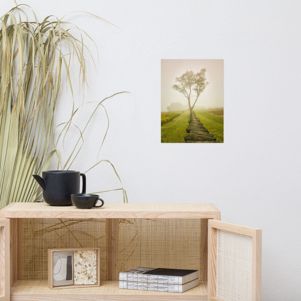 Wall Art Print Landscape Photograph Calming Morning Rural Unframed, 12" X 16"
