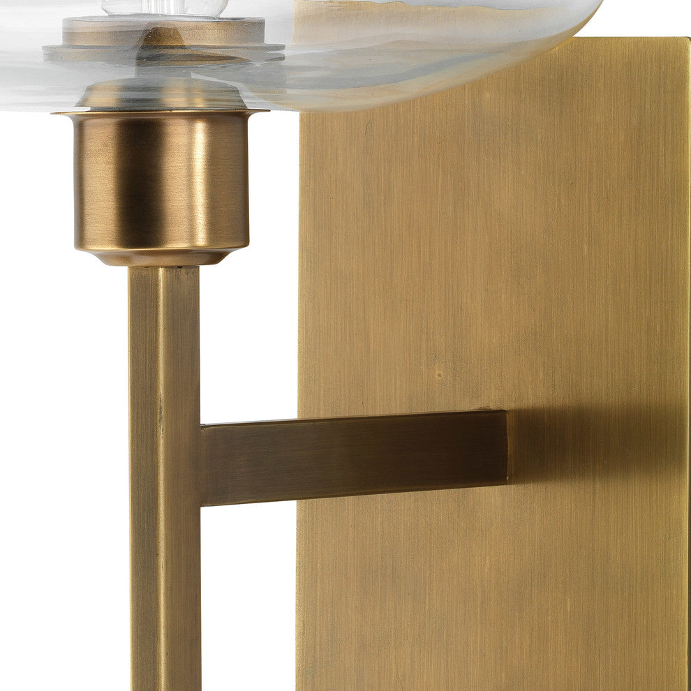 Scando Mod Sconce, Antique Brass