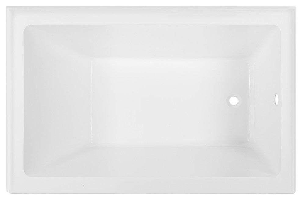 Voltaire 48"x32" Acrylic White, Alcove, Right Hand Drain, Apron Bathtub