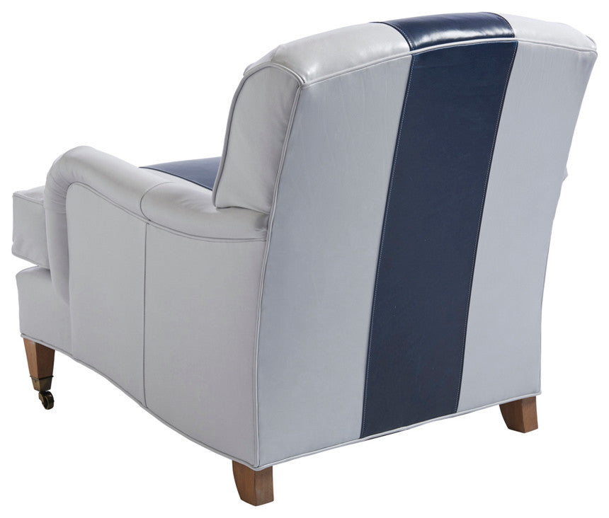 Sydney Leather Chair With Brass Caster