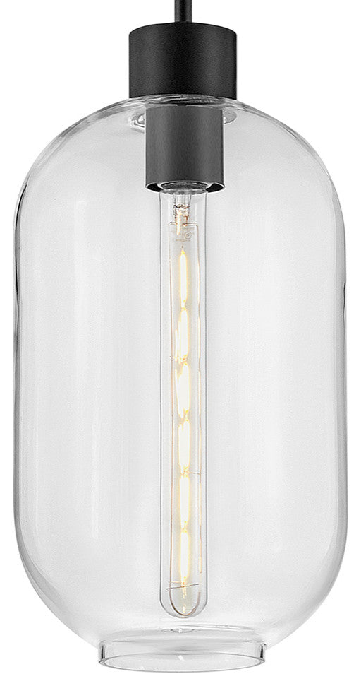 Lark Greer 8.5" Small Pendant Light, Black