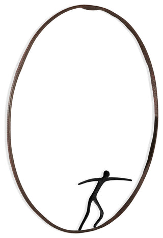 Olympic Figure, Iron Ring, Black, Style C