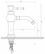 BathSelect Oil-Rubbed Bronze Queen Black Crown Deck Mount Faucet