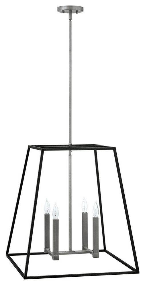 Hinkley Fulton Small Open Frame, Aged Zinc
