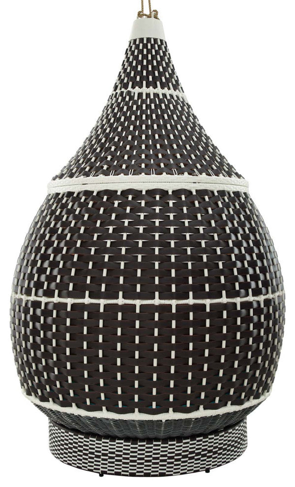 Palace Outdoor Patio Wicker Rattan Hanging Pod