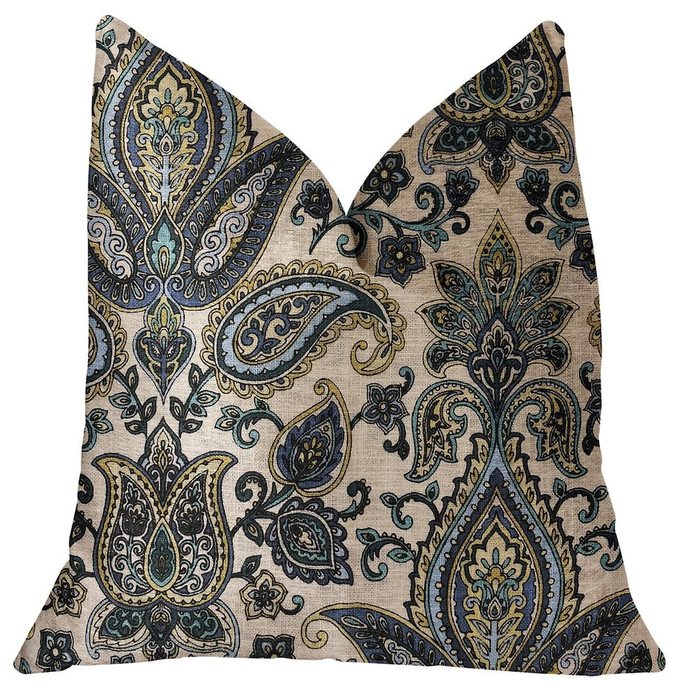 Tulip Safari Multicolor Luxury Throw Pillow, 22"x22"