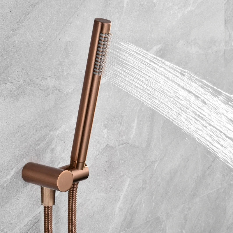 Fontana Rivera Solid Brass Wall Mount Triple Mixer Bathroom Shower Set