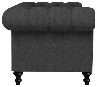 Nativa Interiors London 103" Sofa, Charcoal, Classic Depth