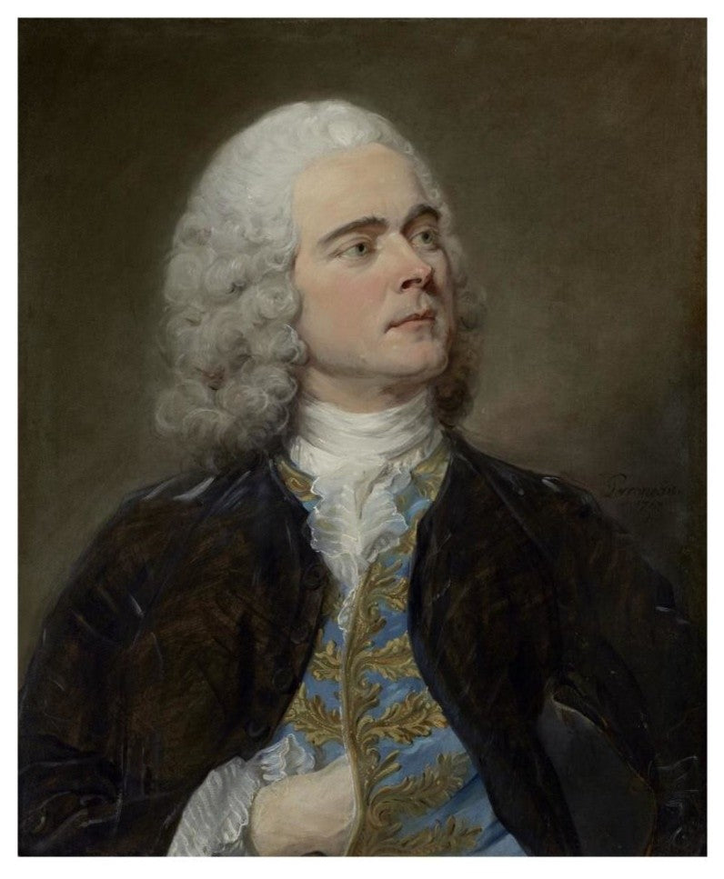 "Charles-Francois Pinceloup de la Grange" Paper Art, 22"x26"