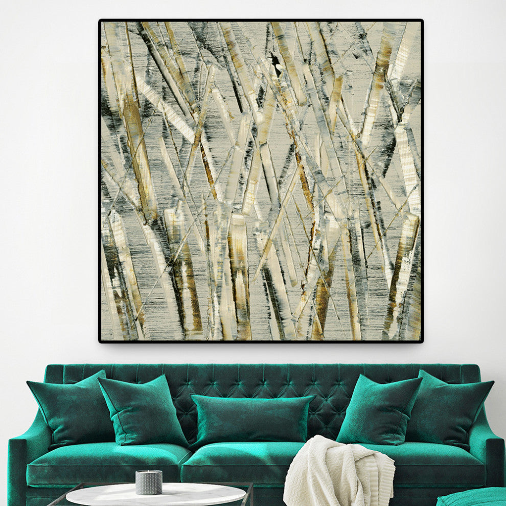 "Birches V" Oversized Framed Canvas, 45" x 45"