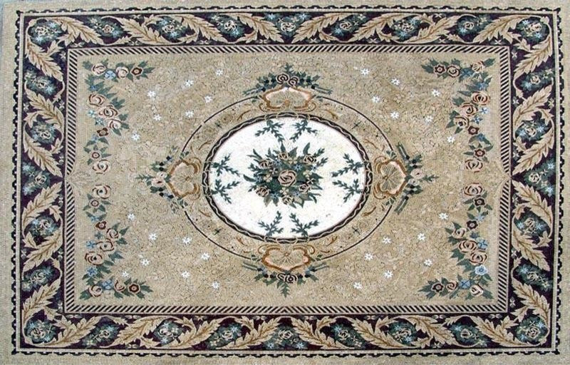 Flower Carpet Mosaic, 94"x142"