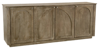 Archie Contemporary Solid Wood Sideboard Finished, North Creek Brown