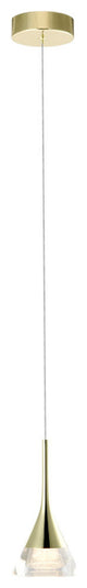 Amalfi 4.75" ETL Certified Integrated LED Pendant Lighting Fixture, Gold