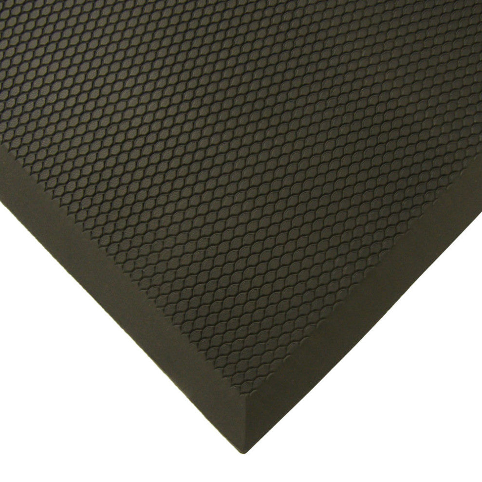Rubber-Cal Soft Cloud Anti-Fatigue Matting 3/4" Thick, 3'x5' Black