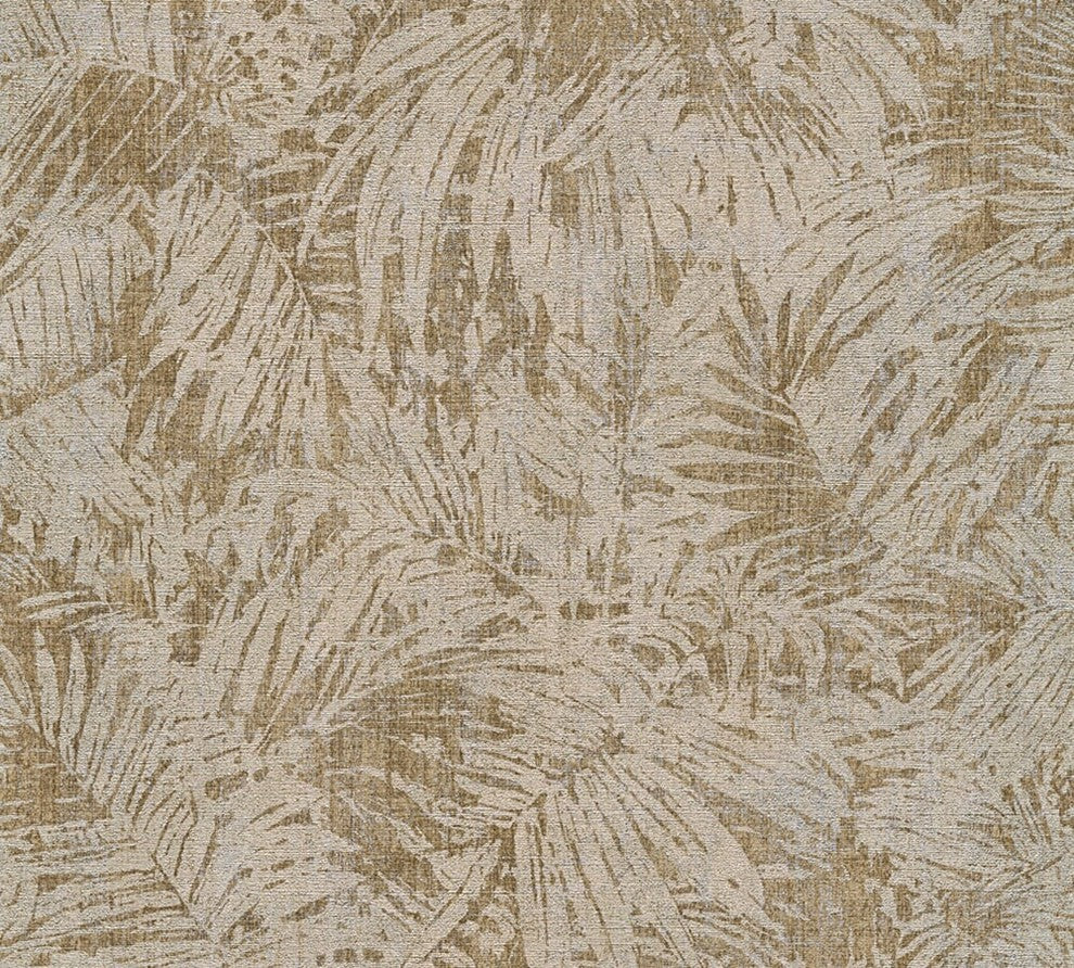 Borneo, Exotic Tropical Atmosphere Beige Wallpaper Roll,Nature Wall Decor