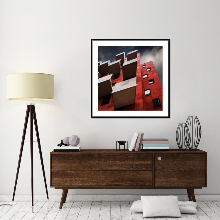"Trays Outside" Framed Digital Print by Gilbert Claes, 44x44"