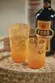 Willa Speckled Highball Glasses, Set of 6, Orange