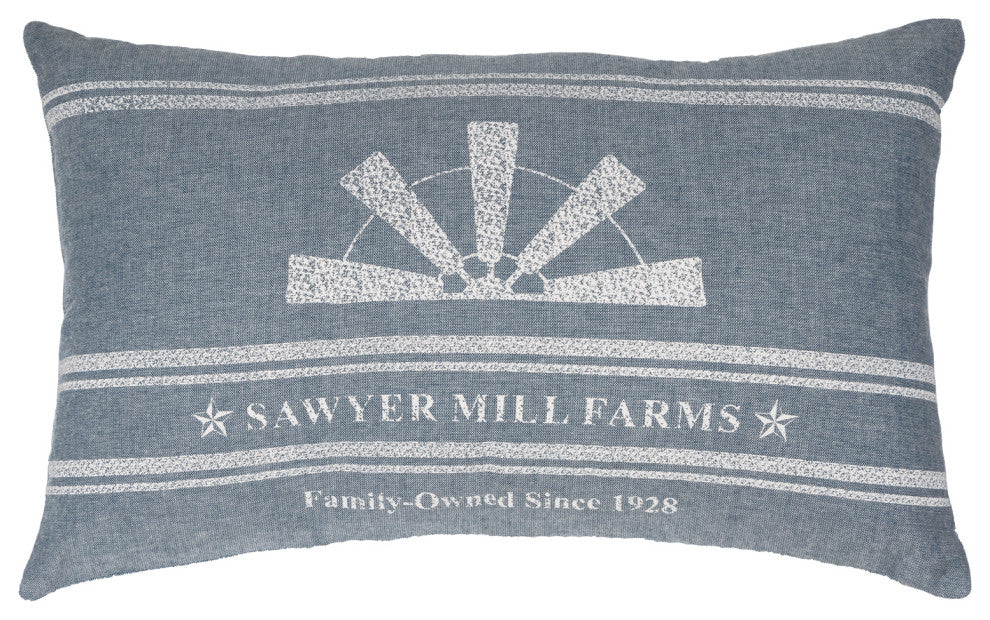 Sawyer Mill Blue Windmill Blade Pillow