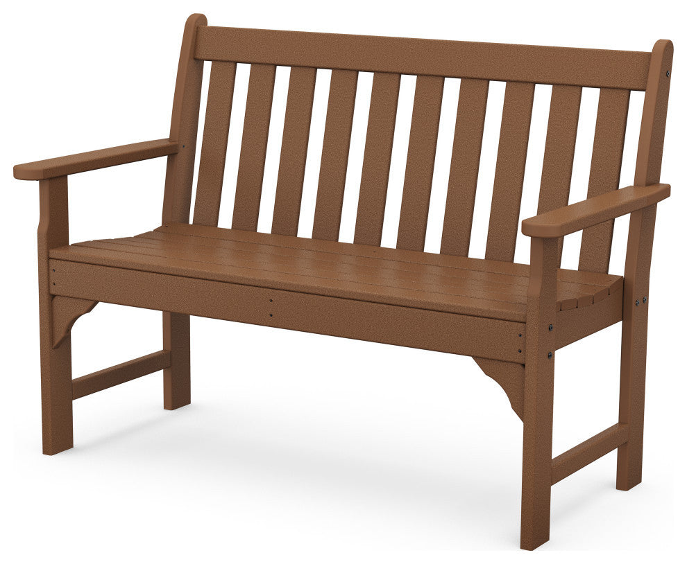 Polywood Vineyard 48" Bench, Teak