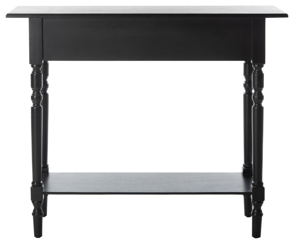 Safavieh Rosemary 2-Drawer Console, Distressed Black