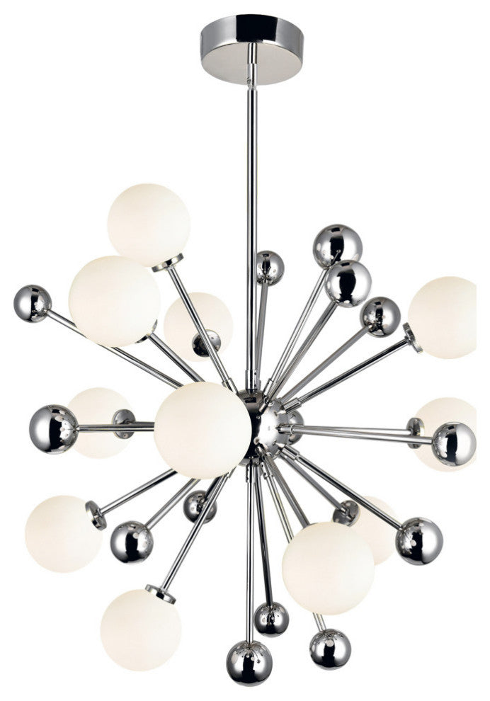 Element 11 Light Chandelier With Polished Nickel Finish