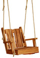 Live Edge Locust Timberland Swing, Cedar Stain